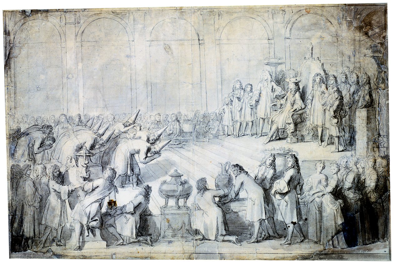 Siyam Elçileri Kralın huzurunda, 1686 by Charles Le Brun