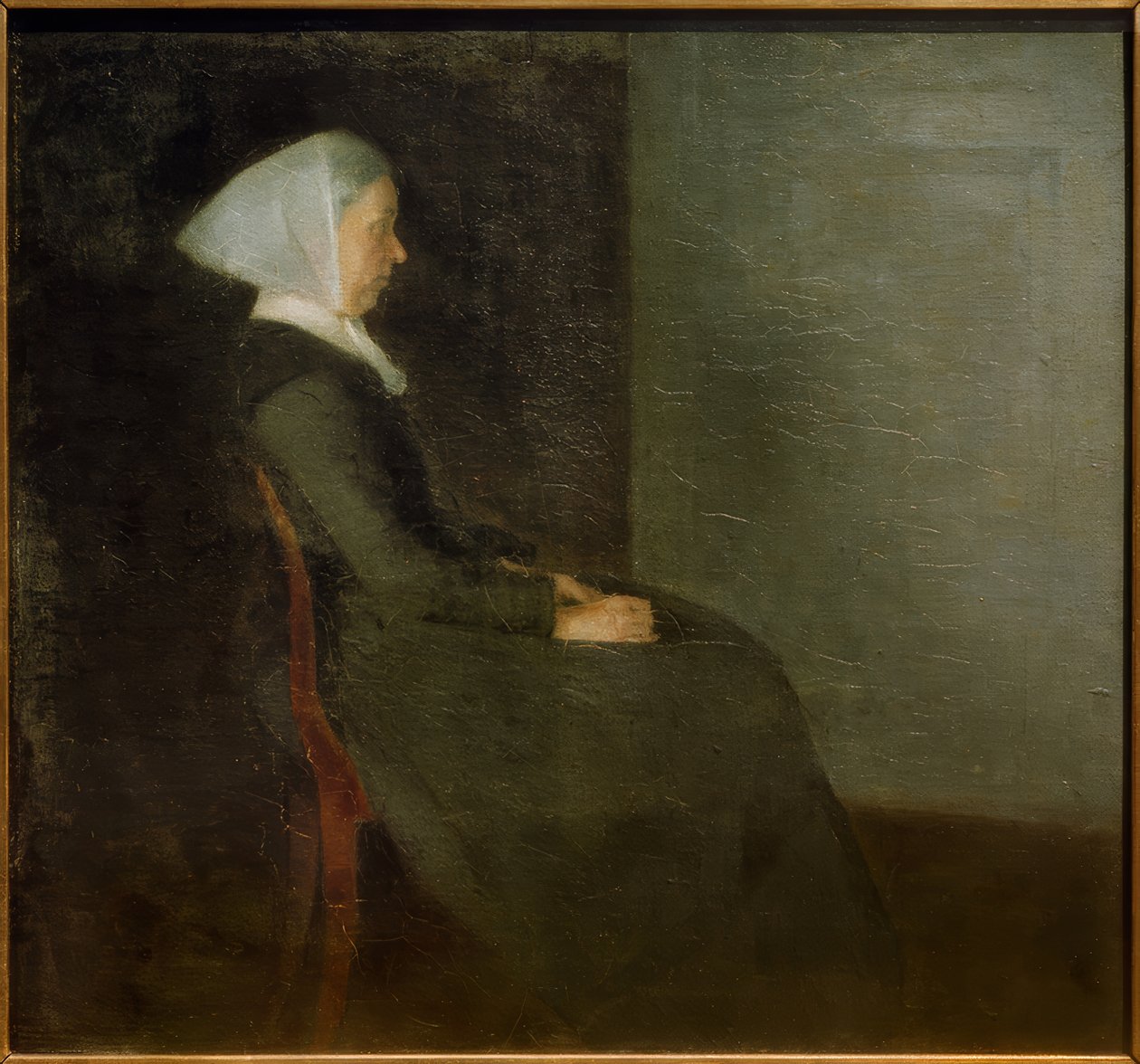 sanatçının annesi by Vilhelm Hammershoi