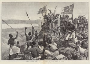 Albert Nyanza Gölü'nün İlk Görünümü, 13 Aralık 1887 by Amedee Forestier