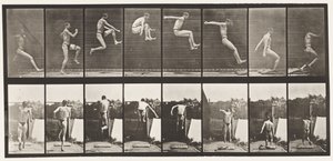 Plaka 160. Zıplama; Koşmak Geniş Atlama (Ayakkabı) by Eadweard Muybridge
