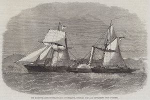 Majestelerinin Paddle-Wheel-Steamer Araştırmacısı, Gine Körfezi