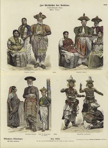 Seylan kostümleri, 1880 by German School