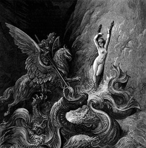 Gustave Doré tarafından gösterilen Orlando Furioso