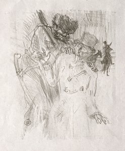 Sina'nın eteklerinde: Schlomé Fuss'un Tutuklanması by Henri de Toulouse Lautrec