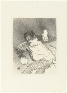 Petit Casino Caudieux Petit Casino Le kafe konserinde dans eden komedyen Caudieux'un portresi (dizi başlığı) by Henri de Toulouse Lautrec