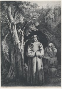 Çöldeki Keşişler, 1797. by Jean Jacques de Boissieu