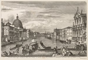 Venedik Manzaraları: Santa Chiara, 1741. by Michele Marieschi