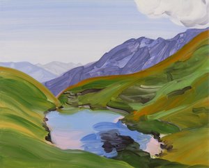 Leukerbad 27, 2014 (tuval üzerine akrilik)