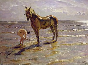 Bathing a Horse, 1905 