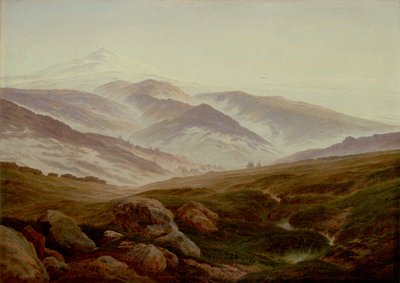 Almanca: Erinnerungen an das Riesengebirge Dev Dağların Anıları by Caspar David Friedrich