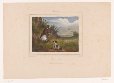 Avcı işini yaparken ürküyor La sürpriz (nesne üzerine başlık) Silahlı avcılar (dizi başlığı) Chasses au Tir (nesne üzerine dizi başlığı) by François Grenier