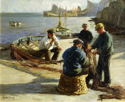 Ağları Onarmak, Newlyn by Harold Harvey