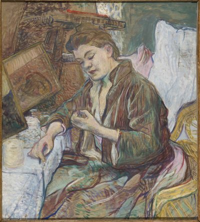 Madam Favre tuvaletinde, 1891 by Henri de Toulouse Lautrec