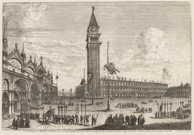 Venedik Manzaraları: Piazza ve Piazzetta by Michele Marieschi