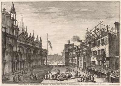 Venedik Manzarası: Piazzetta S. Basso by Michele Marieschi