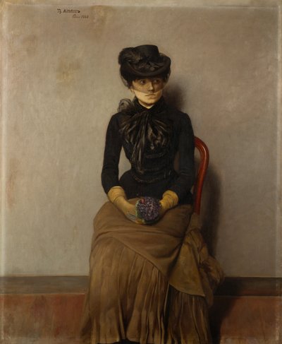 Bekleme odasında, Paris by Theodor Kittelsen